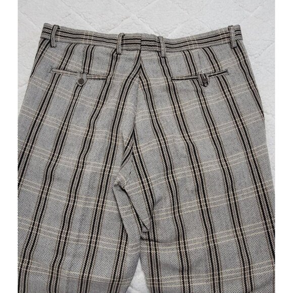 Paulo Solari Mens Gray Plaid Vest Suit Pants Set Modern Fit Size XL 36/30‎ - Picture 8 of 12